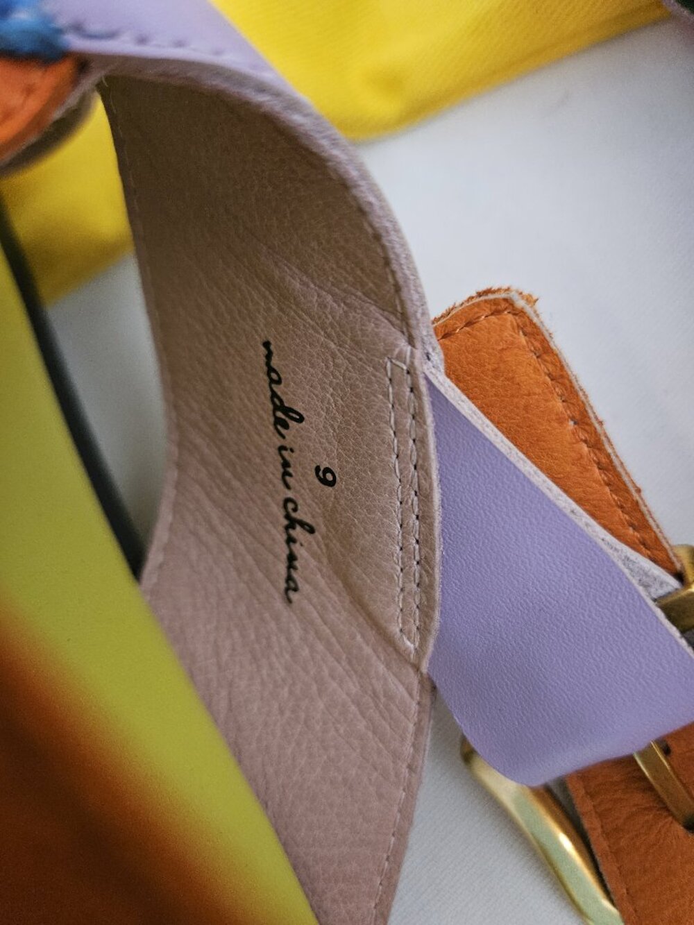 Charlotte Stone Anto Sandals in Solimar Multicolored Slingback Platform Shoes 9 - Picture 7 of 12